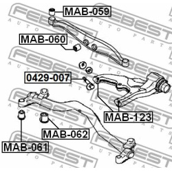 valdymo svirties/išilginių svirčių įvorė  valdymo svirties/išilginių svirčių įvorė