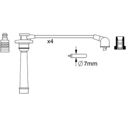 uždegimo laido komplektas  uždegimo laido komplektas