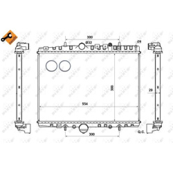  radiatorius, variklio aušinimas <small>EASY FIT</small>