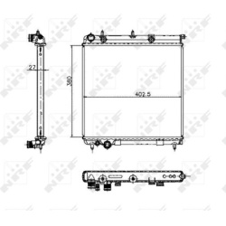  radiatorius, variklio aušinimas <small>EASY FIT</small>