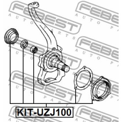  remonto komplektas, pasukamasis kakliukas