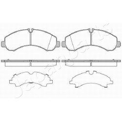  stabdžių trinkelių rinkinys, diskinis stabdys