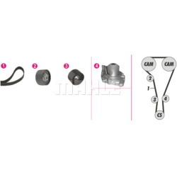  vandens siurblio ir paskirstymo diržo komplektas