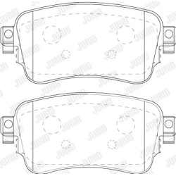  stabdžių trinkelių rinkinys, diskinis stabdys