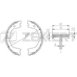  stabdžių trinkelių komplektas
