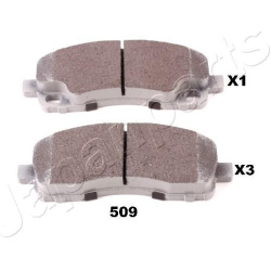  stabdžių trinkelių rinkinys, diskinis stabdys