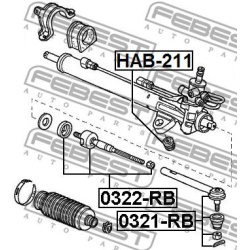 vidinė skersinė vairo trauklė