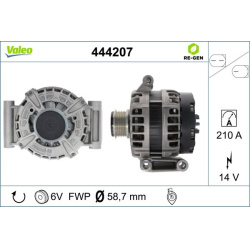  kintamosios srovės generatorius <small>VALEO RE-GEN REMANUFACTURED</small>