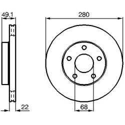  stabdžių diskas (1vnt)