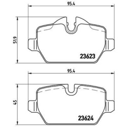  stabdžių trinkelių rinkinys, diskinis stabdys <small>PRIME LINE</small>
