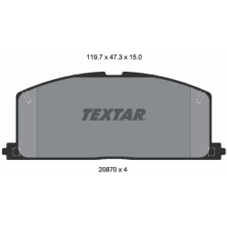  stabdžių trinkelių rinkinys, diskinis stabdys