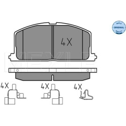 stabdžių trinkelių rinkinys, diskinis stabdys <small>MEYLE-ORIGINAL: True to OE.</small>