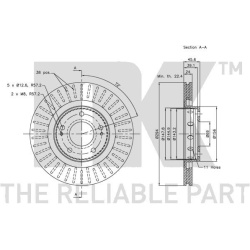  stabdžių diskas (1vnt)