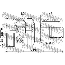  jungčių komplektas, kardaninis velenas
