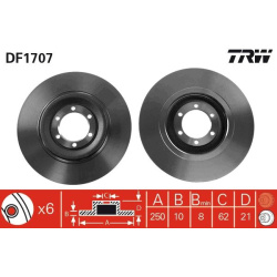  stabdžių diskas (1vnt)