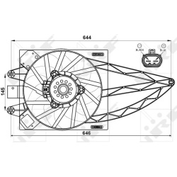  ventiliatorius, radiatoriaus