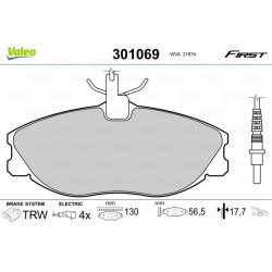  stabdžių trinkelių rinkinys, diskinis stabdys <small>ESSENTIAL</small>