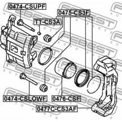  stabdžių apkabos kronšteino rinkinys