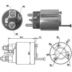  solenoidinis jungiklis, starteris