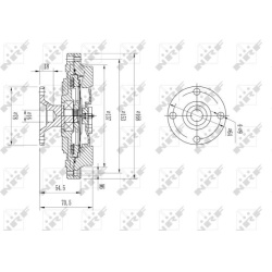  sankaba, radiatoriaus ventiliatorius