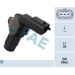  jutiklis, skirstomojo veleno padėtis