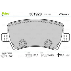  stabdžių trinkelių rinkinys, diskinis stabdys