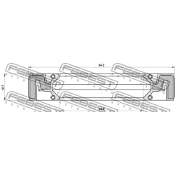 veleno sandariklis, neautomatinės transmisijos velenas  veleno sandariklis, neautomatinės transmisijos velenas