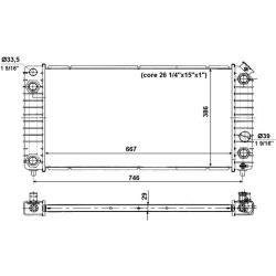  radiatorius, variklio aušinimas <small>EASY FIT</small>