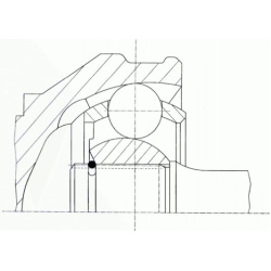  pusašio šarnyras <small>GKN Automotive OE-Technology 52°</small>