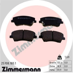  stabdžių trinkelių rinkinys, diskinis stabdys