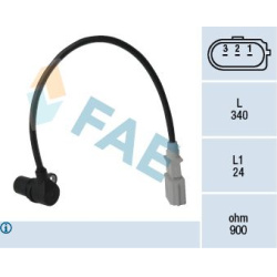  jutiklis, alkūninio veleno impulsas