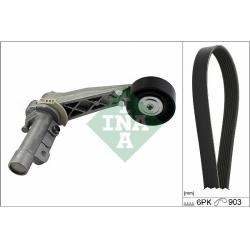  V formos rumbuotas diržas, komplektas