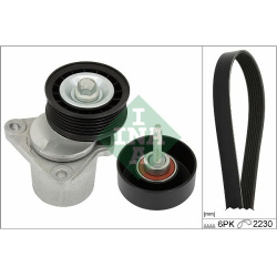  V formos rumbuotas diržas, komplektas