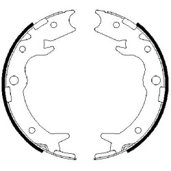  stabdžių trinkelių komplektas, stovėjimo stabdis