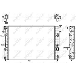  radiatorius, variklio aušinimas <small>EASY FIT</small>