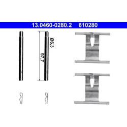  priedų komplektas, diskinių stabdžių trinkelės