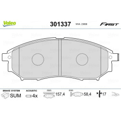 stabdžių trinkelių rinkinys, diskinis stabdys <small>FIRST</small>  stabdžių trinkelių rinkinys, diskinis stabdys <small>FIRST</small>