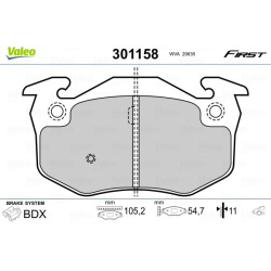  stabdžių trinkelių rinkinys, diskinis stabdys <small>FIRST</small>