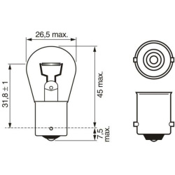  galinio rūko žibinto lemputė <small>