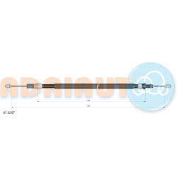 trosas, stovėjimo stabdys  trosas, stovėjimo stabdys