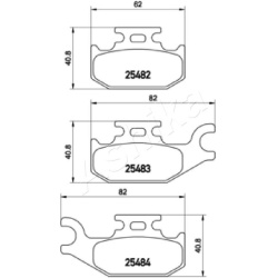  stabdžių trinkelių rinkinys, diskinis stabdys