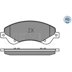  stabdžių trinkelių rinkinys, diskinis stabdys <small>MEYLE-PD: Advanced performance and design.</small>