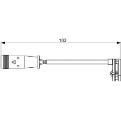  įspėjimo kontaktas, stabdžių trinkelių susidėvėjimas