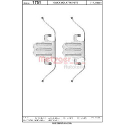  priedų komplektas, diskinių stabdžių trinkelės