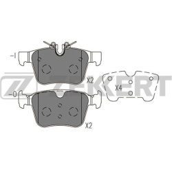  stabdžių trinkelių rinkinys, diskinis stabdys