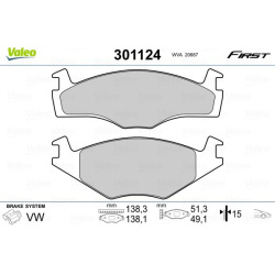  stabdžių trinkelių rinkinys, diskinis stabdys <small>ESSENTIAL</small>