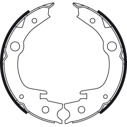  stabdžių trinkelių komplektas, stovėjimo stabdis