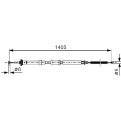  trosas, stovėjimo stabdys