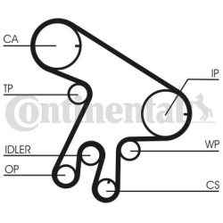  vandens siurblio ir paskirstymo diržo komplektas
