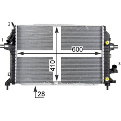  radiatorius, variklio aušinimas <small>BEHR *** PREMIUM LINE ***</small>